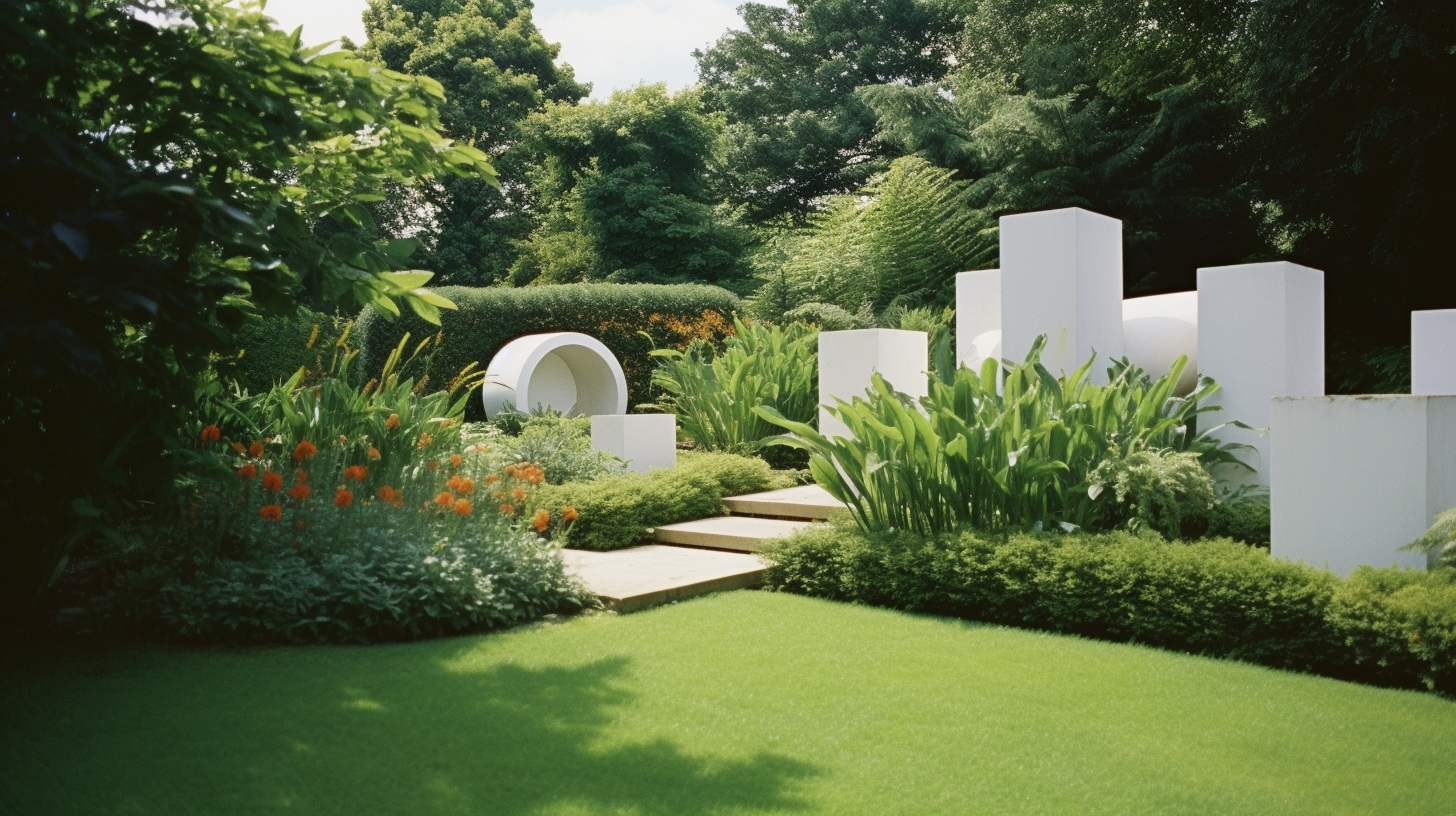 Jardim Pós-Modernista Paisagismo pos-moderno