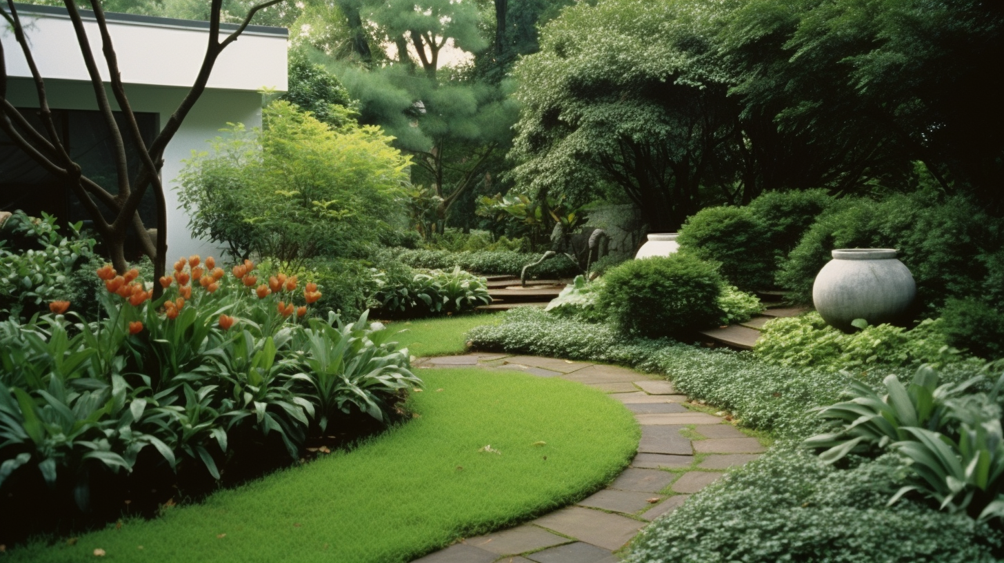 Jardim Pos Modernista Paisagismo pos-moderno