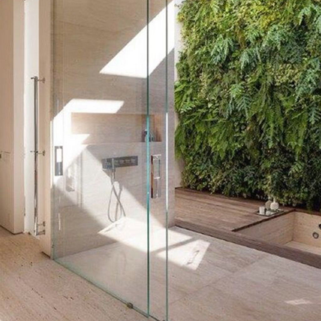Jardins Verticais em Banheiros
