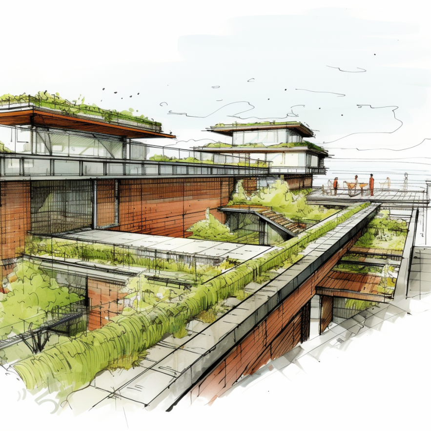 telhado verde corporativo