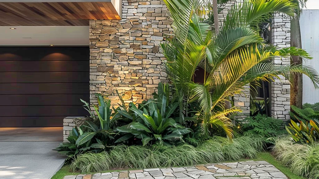 Paisagismo muro frente