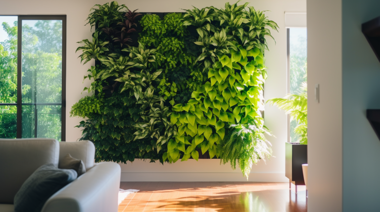jardim vertical, painel verde, parde verde