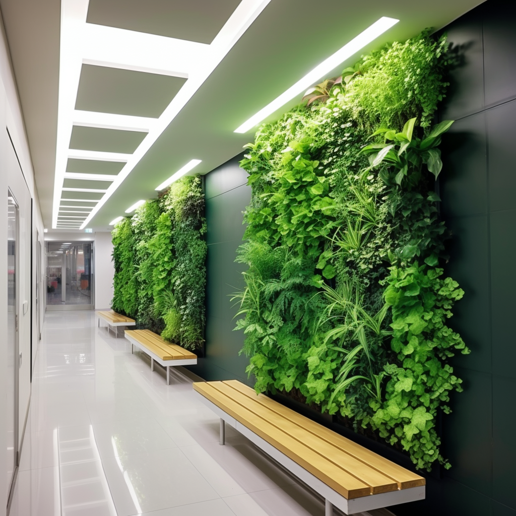 Jardim Vertical em Hospital