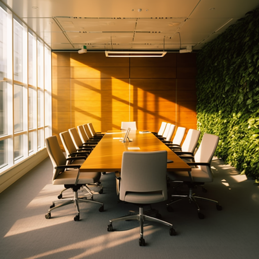 Jardim vertical para espaços corporativos